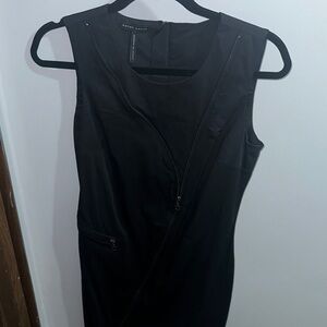 Sarah Pacini Sleek Black Midi Dress